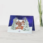 Foto Snowy Winter Wunderland Weihnachten (Rückseite)