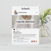 Foto Social Media Bat Mitzvah oder Bar Mitzvah Einladung (Stehend Vorderseite)