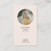 Foto Social Media Business Card Visitenkarte (Vorderseite)