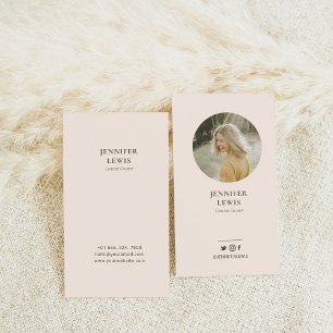 Foto Social Media Business Card Visitenkarte