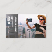 Foto Social Media Influencer Visitenkarte (Vorderseite)