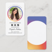 FOTO SOCIAL MEDIA-INSTRUMENT VISITENKARTE (Vorne/Hinten)