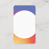 FOTO SOCIAL MEDIA-INSTRUMENT VISITENKARTE (Rückseite)