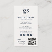 Foto Social Media QR-Code Visitenkarte (Rückseite)