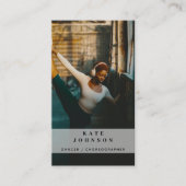 Foto Social Media QR Code Visitenkarte (Vorderseite)