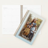 Foto Soft Blue Watercolor Personalisiert Planer (Anzeige)