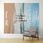 Foto-Sommerurlaub-Gedächtnistext Wandteppich (Beispiel (Horizontal))