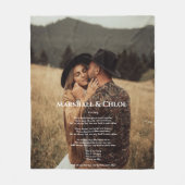 Foto Song Texte Fleece Blanket (Vorderseite)