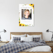Foto Sonnenblumen-Gedenkstätte Leinwanddruck (Insitu (Schlafzimmer))