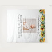 Foto Sonnenblumen-Gedenkstätte Wandteppich (Vorderseite (Horizontal))