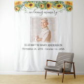 Foto Sonnenblumen-Gedenkstätte Wandteppich (Beispiel)