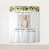 Foto Sonnenblumen-Gedenkstätte Wandteppich (Vorderseite)