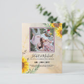 FOTO "Sonnenblumen im HAUSHALT" Rette Datumsangabe (Stehend Vorderseite)