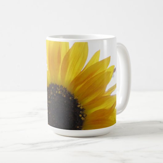 Foto Sonnenblumen Kaffeetasse (VorderseiteRechts)