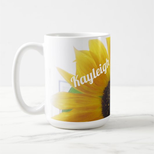 Foto Sonnenblumen Kaffeetasse (Links)