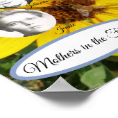 Foto Sonnenblumen und Bienen Poster (Ecke)