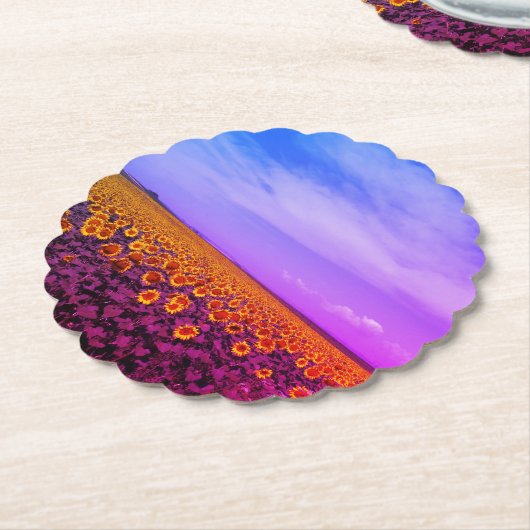 Foto Sonnenblumen Untersetzer (angewinkelt)