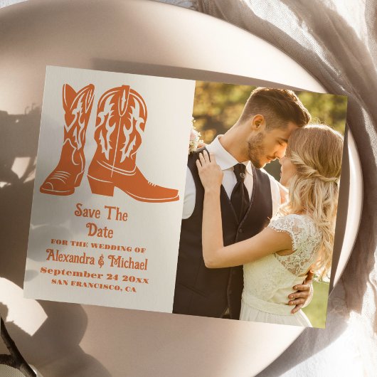 Foto Southwestern Ranch Western Hochzeit Save The Date