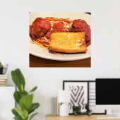 Foto Spaghetti und Meatballs Poster (Heimbüro)