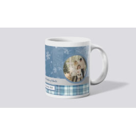 Foto Spanisch Frohe Weihnachten Elegant Blau Kaffeetasse