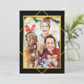 Foto Sparkle Party Einladung (Stehend Vorderseite)