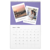 Foto-Spaß-Familienkalender für Retro-Sofortnachric Kalender (Mär 2026)