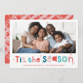 FOTO Spaß Weihnachten Zitat aus der Saison (Vorne/Hinten)