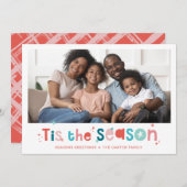 FOTO Spaß Weihnachten Zitat aus der Saison (Vorne/Hinten)