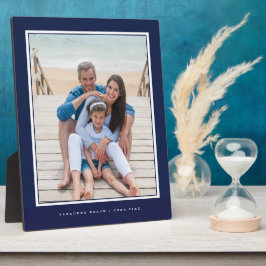 Foto-Speicher für Familienurlaub: Navy Frame beibe Fotoplatte