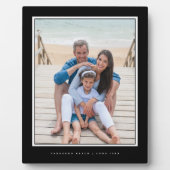 Foto-Speicher für Familienurlaub - Schwarzer Rahme Fotoplatte (Vorderseite)