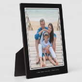 Foto-Speicher für Familienurlaub - Schwarzer Rahme Fotoplatte (Seite)