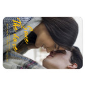 Foto Speichern des Datumsmagazins - Benutzerdefini Magnet (Horizontal)