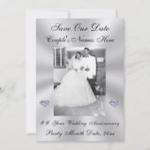 FOTO Speichern Sie die Datumskarten, 60., 75. oder Einladung (Vorderseite)