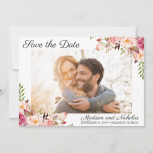 Foto Speichern Sie die Datumskarten mit rustikal r Save The Date
