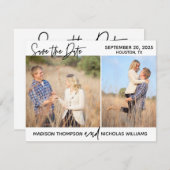 Foto Speichern Sie die Datumskarten mit zwei Bilde Save The Date (Vorne/Hinten)