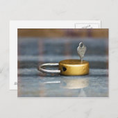 Foto Sperren und Schlüssel Postkarte (Vorne/Hinten)