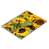 Foto Spiral Notebook Gelbe Sonnenblumen Notizblock (Linke Seite)