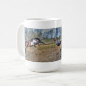 Foto "Spirale Pinto Stallion Equine Action" Kaffeetasse (Vorderseite Links)