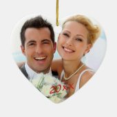 Foto & Split Ampersand - First Christmas Mr. & Mrs Keramik Ornament (Hinten)