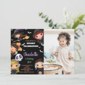 Foto Spooky Dollars Halloween Einladungen (Stehend Vorderseite)