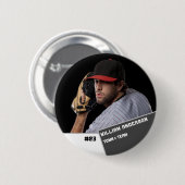Foto-Sportschaltfläche / Button-Baseball-Player Button (Vorne & Hinten)
