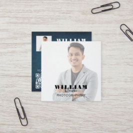 Foto Square Business Card Quadratische Visitenkarte