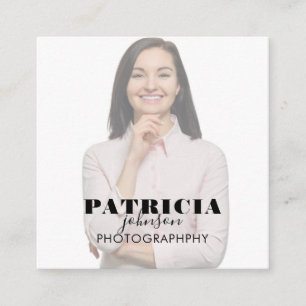 Foto Square Business Card Quadratische Visitenkarte