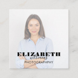 Foto Square Business Card Quadratische Visitenkarte