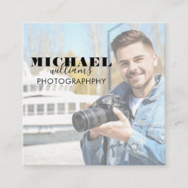 Foto Square Business Card Quadratische Visitenkarte