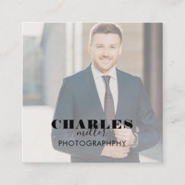 Foto Square Business Card Quadratische Visitenkarte