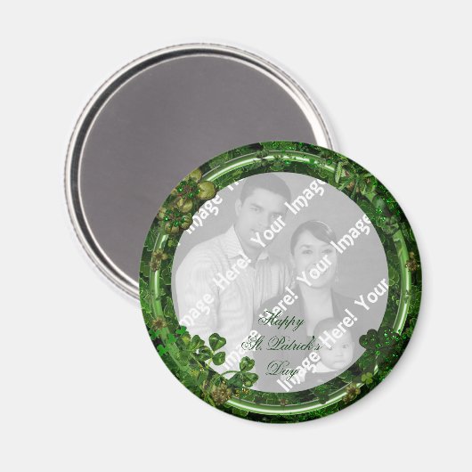 Foto St. Patrick's Day Magnet (Vorderseite/Rückseite)
