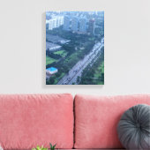 Foto städtischer Gebäude tagsüber Leinwanddruck (Insitu (Wohnzimmer))