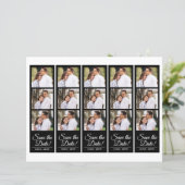 Foto-Stand 2x7" Save the Date Hochzeitsstreifen (Stehend Vorderseite)