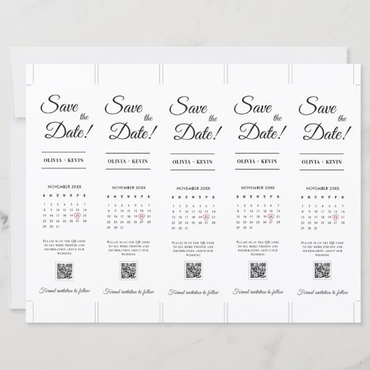 Foto-Stand 2x7" Save the Date Hochzeitsstreifen (Rückseite)